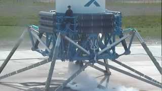 Space Cowboy Rides on the Outside of Grasshopper Rocket  SpaceX  Science HD Video [upl. by Ahsienel]