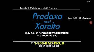 PULASKI amp MIDDLEMAN TV COMMERCIAL PRADAXA AND XARELTO ISPOTTV [upl. by Elvis]