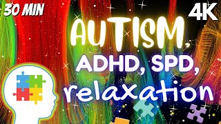 Autism Adhd Spd Sensory Music Beautiful Colorful Visuals [upl. by Cristiona202]