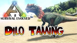 Ark Survival Evolved Xbox One  5 Minute Tutorial  Dilo Taming [upl. by Ennahtur]