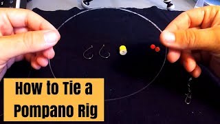 How to Tie a Pompano Rig for Surf Fishing [upl. by Nirehtak]