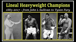 A brief chronology of lineal heavyweight champions [upl. by Earb833]