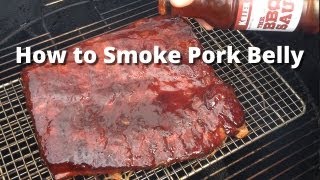 Smoked Pork Belly Recipe  How To Smoke Pork Belly Bacon Uncured [upl. by Bose]