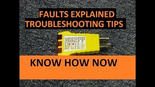 How to Use a Receptacle Tester  Troubleshoot Outlet [upl. by Gabbey]