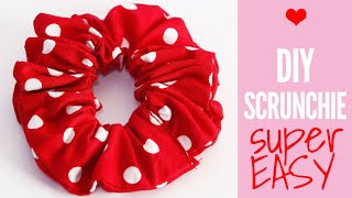 How to Make a Scrunchie  DIY Scrunchie Tutorial [upl. by Brande]