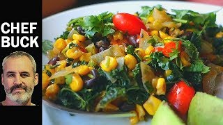 Best Kale Recipe  Mexican Kale [upl. by Jacquenette]