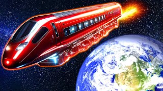 Launching ROCKET TRAINS into Space in Stormworks [upl. by Akilegna985]