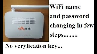 Wifi name and password changing in syrotech router [upl. by Jessabell]