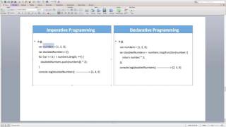 Lecture 17  Imperative vs Declarative Programming [upl. by Yhtorod]