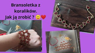 Bransoletka z koralików Jak ją zrobić 😊 [upl. by Ellehcen22]