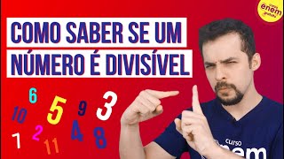 COMO SABER SE UM NÚMERO É DIVISÍVEL POR OUTRO  Matemática Enem Prof Lucas Borguesan [upl. by Nangem]