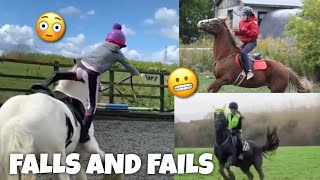 horse FALLS amp FAILS  Subscriber Edition  equinemollie [upl. by Malkah932]