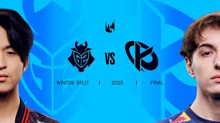 G2 vs KC  2025 LEC Winter Split Playoffs  Split Final [upl. by Omari]