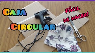 como hacer cajas REDONDAS con CARTON [upl. by Mariele]