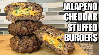 Jalapeño Cheddar Stuffed Burgers on the Grill  Keto Friendly  Incredibly Delicious [upl. by Merth]