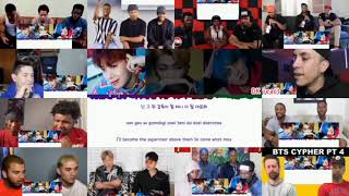 BTS Cypher pt4 lyrics  reaction mashup [upl. by Risa]