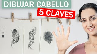 5 claves para dibujar CABELLO  extra Afro [upl. by Ennayk985]