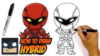 How to Draw Fortnite  Hybrid  StepbyStep [upl. by Ardeed]