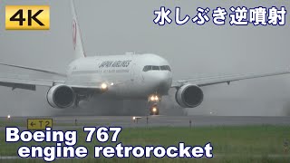 めっちゃエグい！エンジンの逆噴射 Boeing 767 engine retrorocket [upl. by Debra]