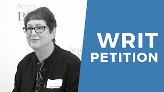 What is a Writ Petition and How to Get One Granted  MCLE BY BHBA [upl. by Fachini]