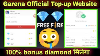 How To Buy Diamond Top up In Free Fire 2022  Garena TopUp Center  Garena Prepaid Card  FF Topup [upl. by Mann881]