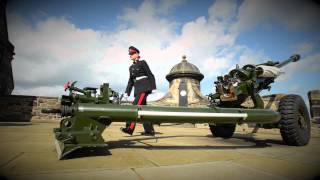 Edinburgh Castle  One oclock Gun [upl. by Bertle]