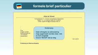 Duits schrijven 4 de persoonlijke brief [upl. by Mera]