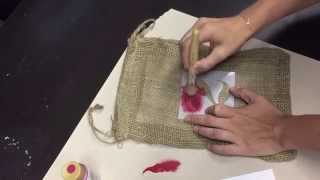 Stenciling on Fabric for Beginners [upl. by Dich]