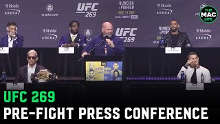 UFC 269 Poirier vs Oliveira PreFight Press Conference [upl. by Sachi]