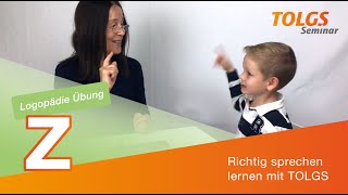 Logopädie Übung für Kinder – Lautbildung Z [upl. by Collayer]