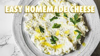 The Easiest Homemade Cheese Ever Ricotta [upl. by Drus813]