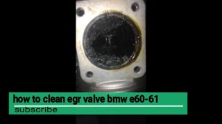 how to clean egr valve bmw e6061 ame motors YouTube [upl. by Eseilanna]