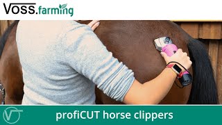 VOSSfarming profiCUT Corded amp Cordless Horse Clippers [upl. by Elehcor204]