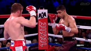 Saul Canelo Alvarez vs Amir Khan HD Highlights [upl. by Ardnyk719]