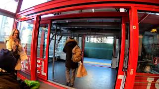 ⁴ᴷ⁶⁰ Roosevelt Island Tram POV from 2nd Avenue Manhattan [upl. by Olaznog]