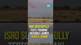 ISRO Successfully Tests Pushpak Reusable Launch Vehicle Landing  Watch [upl. by Mel]