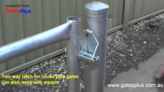 Gate Latch 2 way for round pipe and square [upl. by Binky]