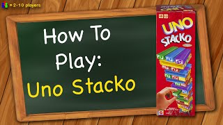 How to play Uno Stacko [upl. by Oine846]