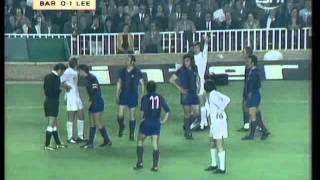 Barcelona v Leeds 1975 European Cup SemiFinal  2nd Leg [upl. by Harlin588]