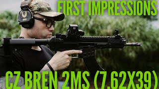 CZ Bren 2MS 762x39  First Impressions [upl. by Ronoc]