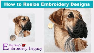 How to Properly Resize Embroidery Designs [upl. by Sivrep]