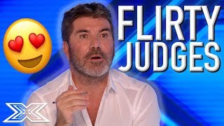 X Factor Judges Get FLIRTY With Contestants  X Factor Global [upl. by Cummins]