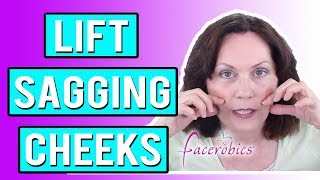 How to Lift Sagging Cheeks Naturally using Facial Exercise [upl. by Toille359]