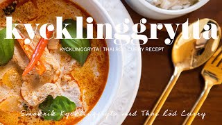 Kycklinggryta  Thai röd curry recept [upl. by Annayad]