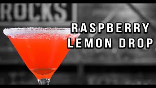 Raspberry Lemon Drop Martini  Vodka Cocktail Recipes  Booze on The Rocks [upl. by Ebag]