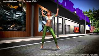 SecondLife  PSY GENTLEMAN SOLO  3D Dance motion capture animation by AampM MOCAP  MocapDancer [upl. by Enirroc]