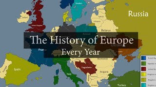 The History of Europe 2600 BC  2020 AD Every year [upl. by Beaston]