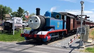 Thomas The Tank Engine Percy Thomas In Real Life Thomas Struggles On Strasburg Grade Steam Tram [upl. by Adlar]