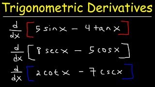 Derivatives of Trigonometric Functions [upl. by Dusa297]