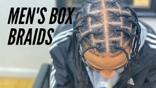 HOW TO MENS BOX BRAIDSSTART TO FINISH [upl. by Vorster47]